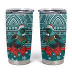 New Zealand Tui Bird Christmas Tumbler Cup Maori Inspired Knitted Patterns