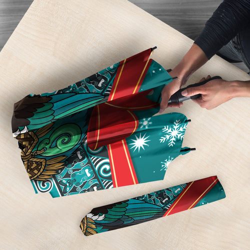 New Zealand Tui Bird Christmas Umbrella Maori Inspired Knitted Patterns