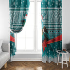 New Zealand Tui Bird Christmas Window Curtain Maori Inspired Knitted Patterns