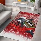 New Zealand Dolphin Terehu Christmas Area Rug Maori Inspired Knitted Patterns