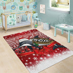 New Zealand Dolphin Terehu Christmas Area Rug Maori Inspired Knitted Patterns