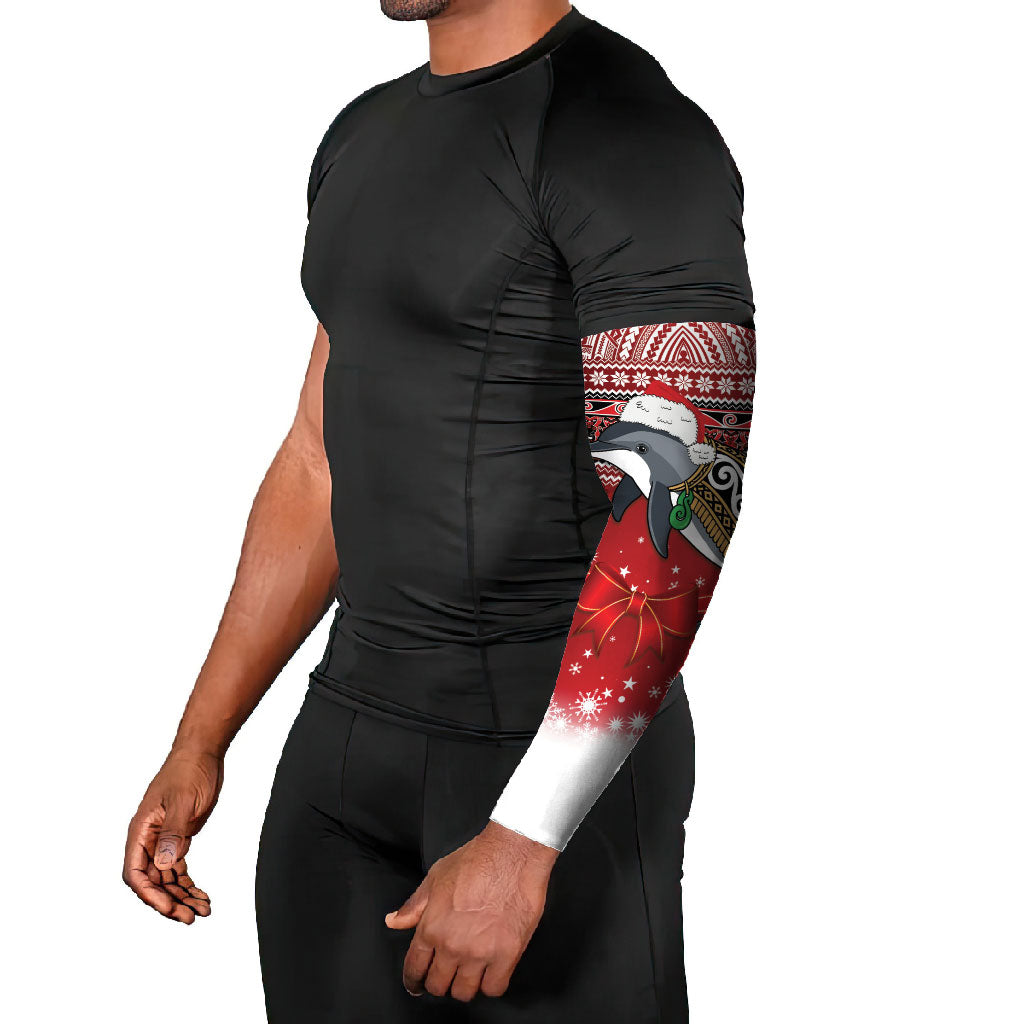 New Zealand Dolphin Terehu Christmas Arm Sleeves Maori Inspired Knitted Patterns