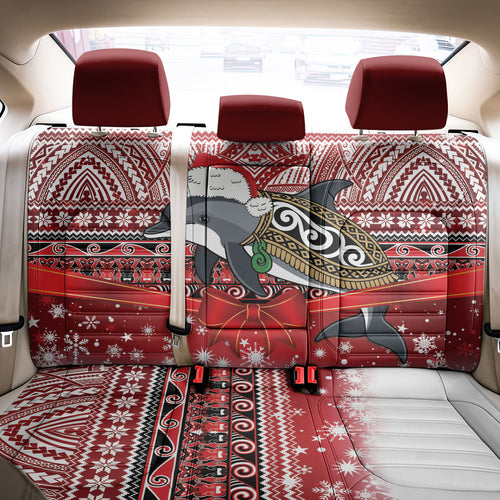 New Zealand Dolphin Terehu Christmas Back Car Seat Cover Maori Inspired Knitted Patterns