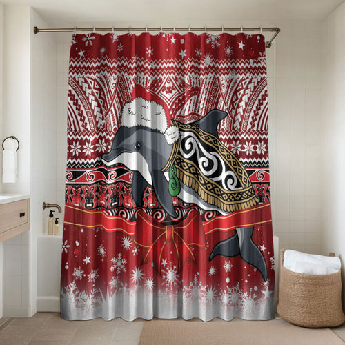 New Zealand Dolphin Terehu Christmas Bathroom Set Maori Inspired Knitted Patterns