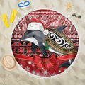 New Zealand Dolphin Terehu Christmas Beach Blanket Maori Inspired Knitted Patterns