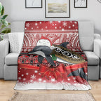 New Zealand Dolphin Terehu Christmas Blanket Maori Inspired Knitted Patterns