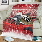 New Zealand Dolphin Terehu Christmas Blanket Maori Inspired Knitted Patterns