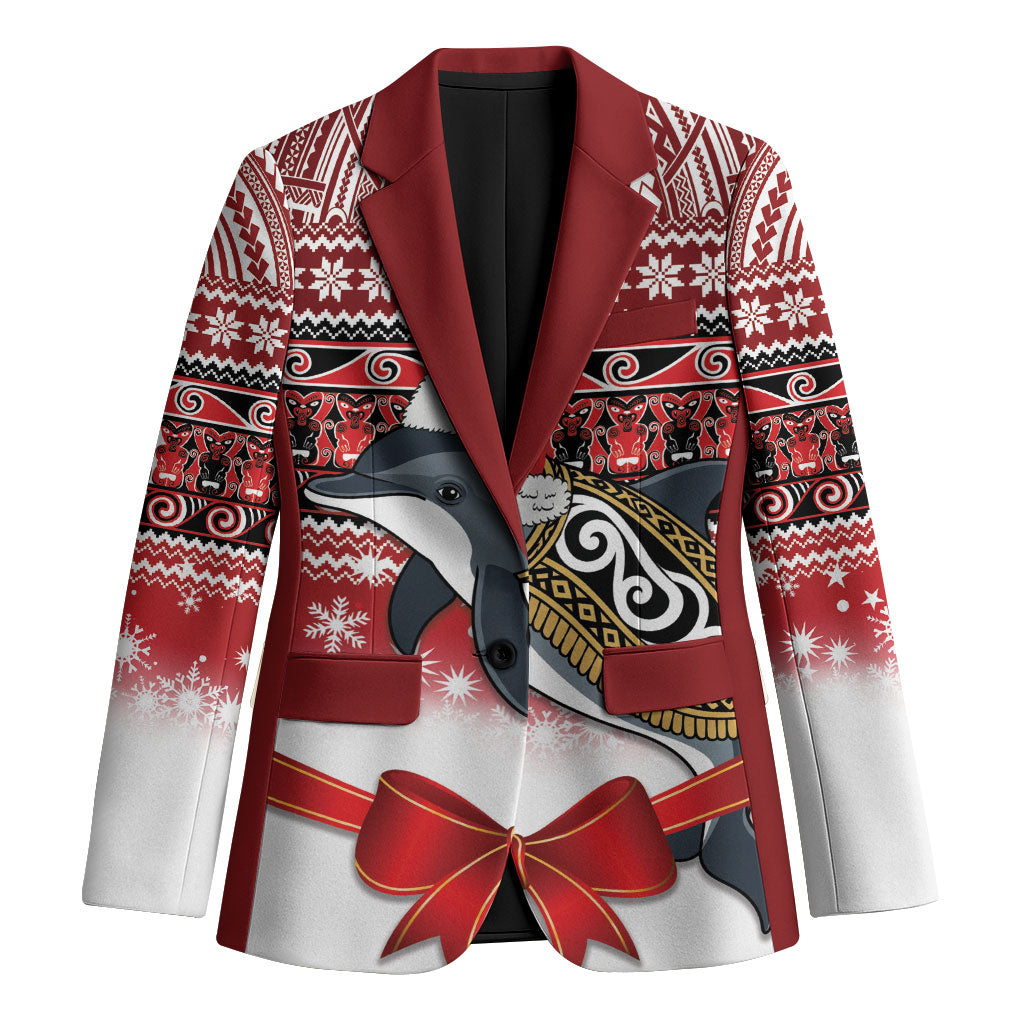 New Zealand Dolphin Terehu Christmas Blazer Maori Inspired Knitted Patterns