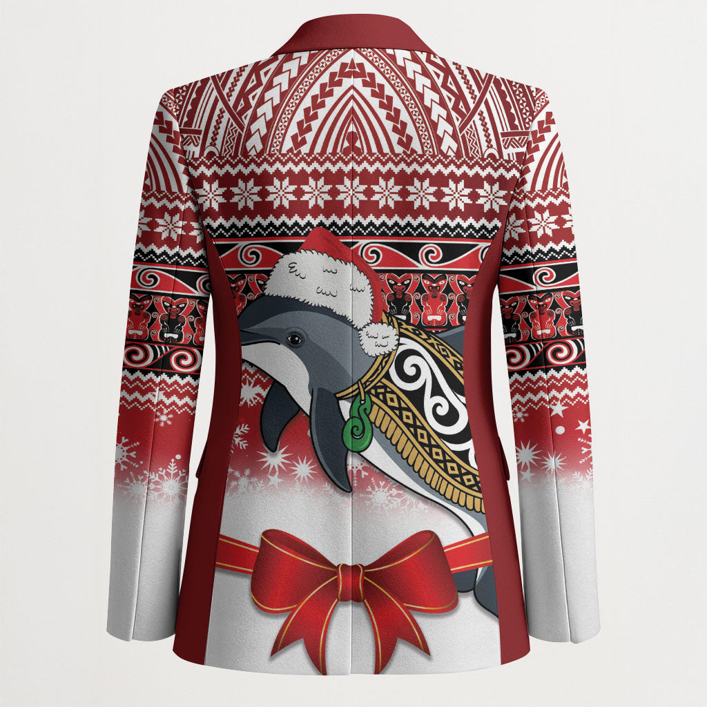 New Zealand Dolphin Terehu Christmas Blazer Maori Inspired Knitted Patterns