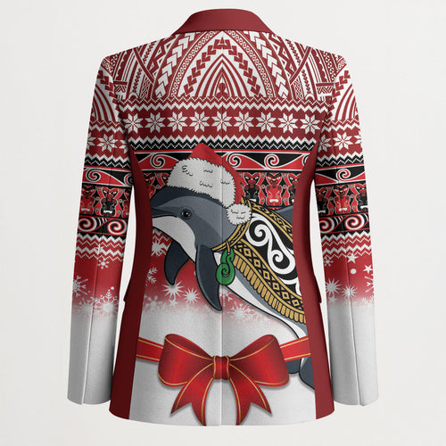 New Zealand Dolphin Terehu Christmas Blazer Maori Inspired Knitted Patterns