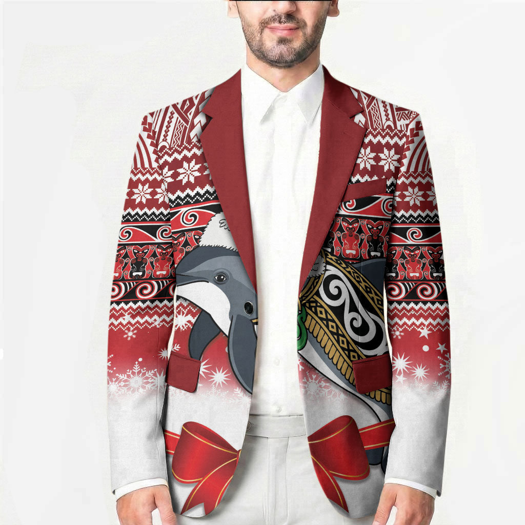 New Zealand Dolphin Terehu Christmas Blazer Maori Inspired Knitted Patterns