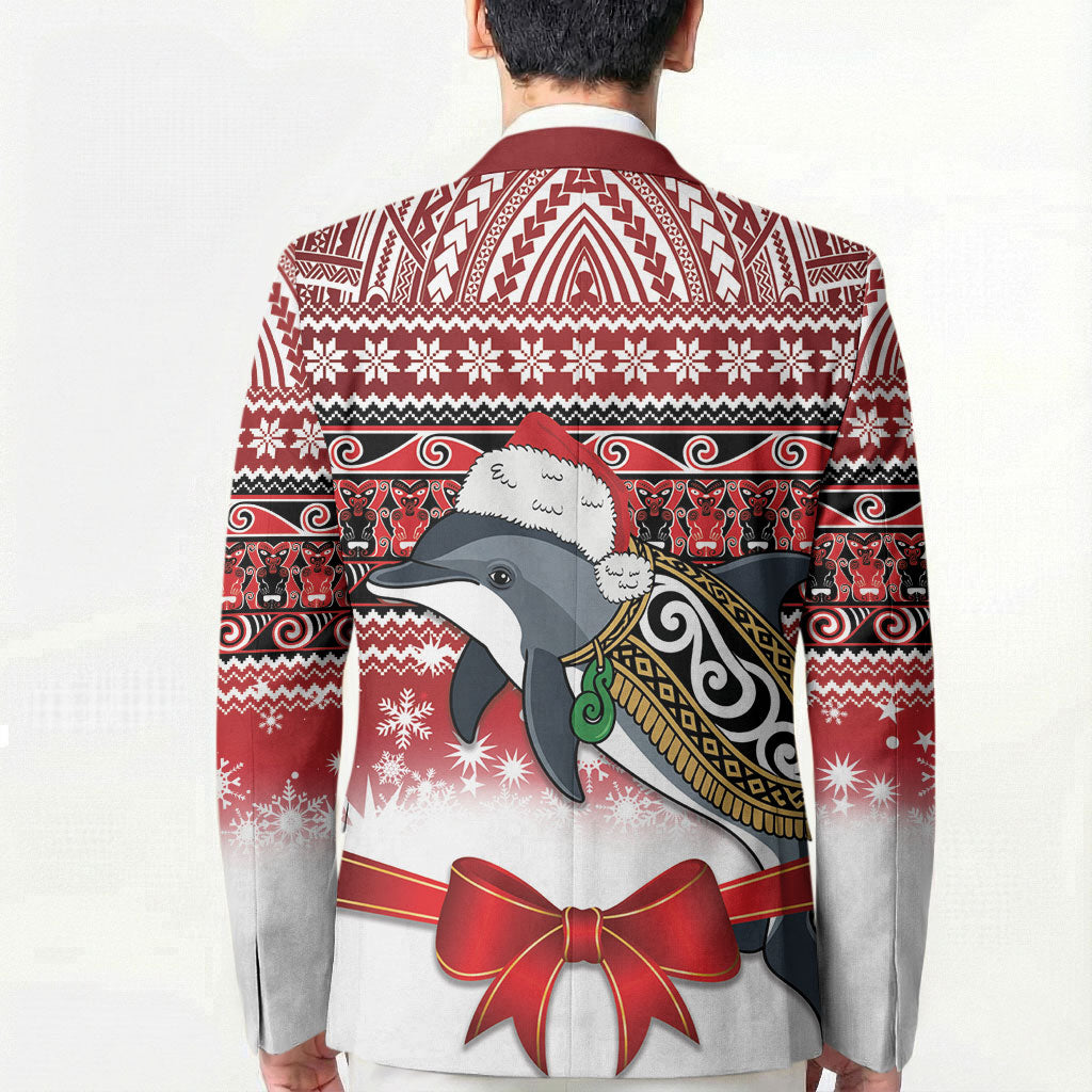 New Zealand Dolphin Terehu Christmas Blazer Maori Inspired Knitted Patterns