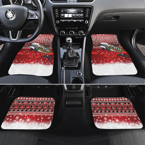 New Zealand Dolphin Terehu Christmas Car Mats Maori Inspired Knitted Patterns