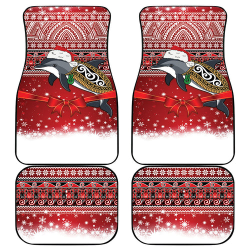 New Zealand Dolphin Terehu Christmas Car Mats Maori Inspired Knitted Patterns
