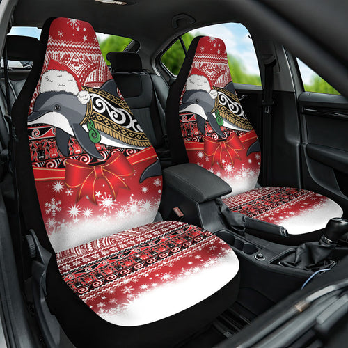 New Zealand Dolphin Terehu Christmas Car Seat Cover Maori Inspired Knitted Patterns
