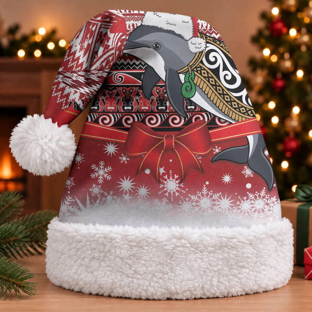 New Zealand Dolphin Terehu Christmas Santa Hat Maori Inspired Knitted Patterns