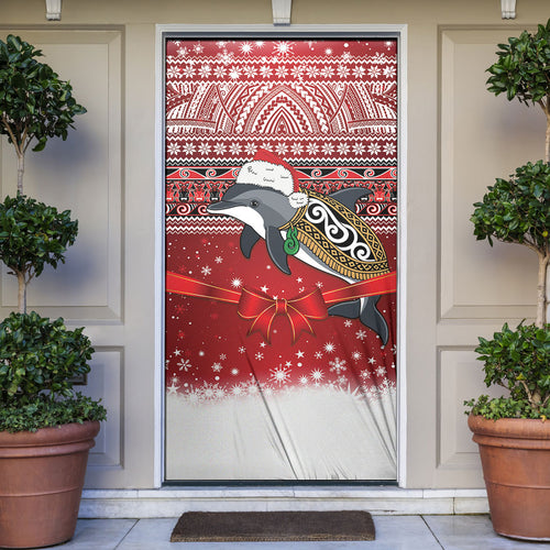 New Zealand Dolphin Terehu Christmas Door Cover Maori Inspired Knitted Patterns