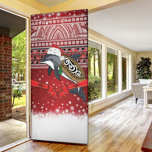 New Zealand Dolphin Terehu Christmas Door Cover Maori Inspired Knitted Patterns