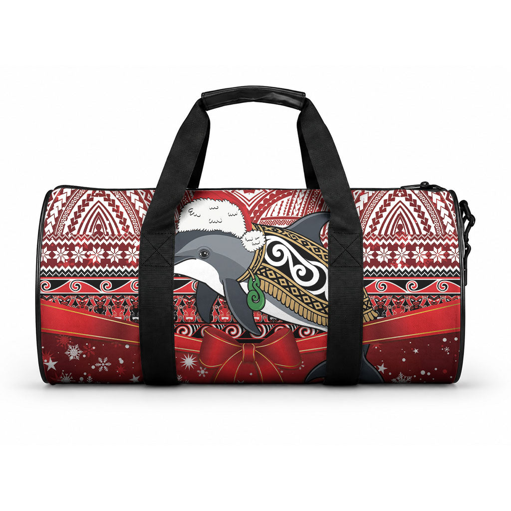 New Zealand Dolphin Terehu Christmas Duffle Bag Maori Inspired Knitted Patterns