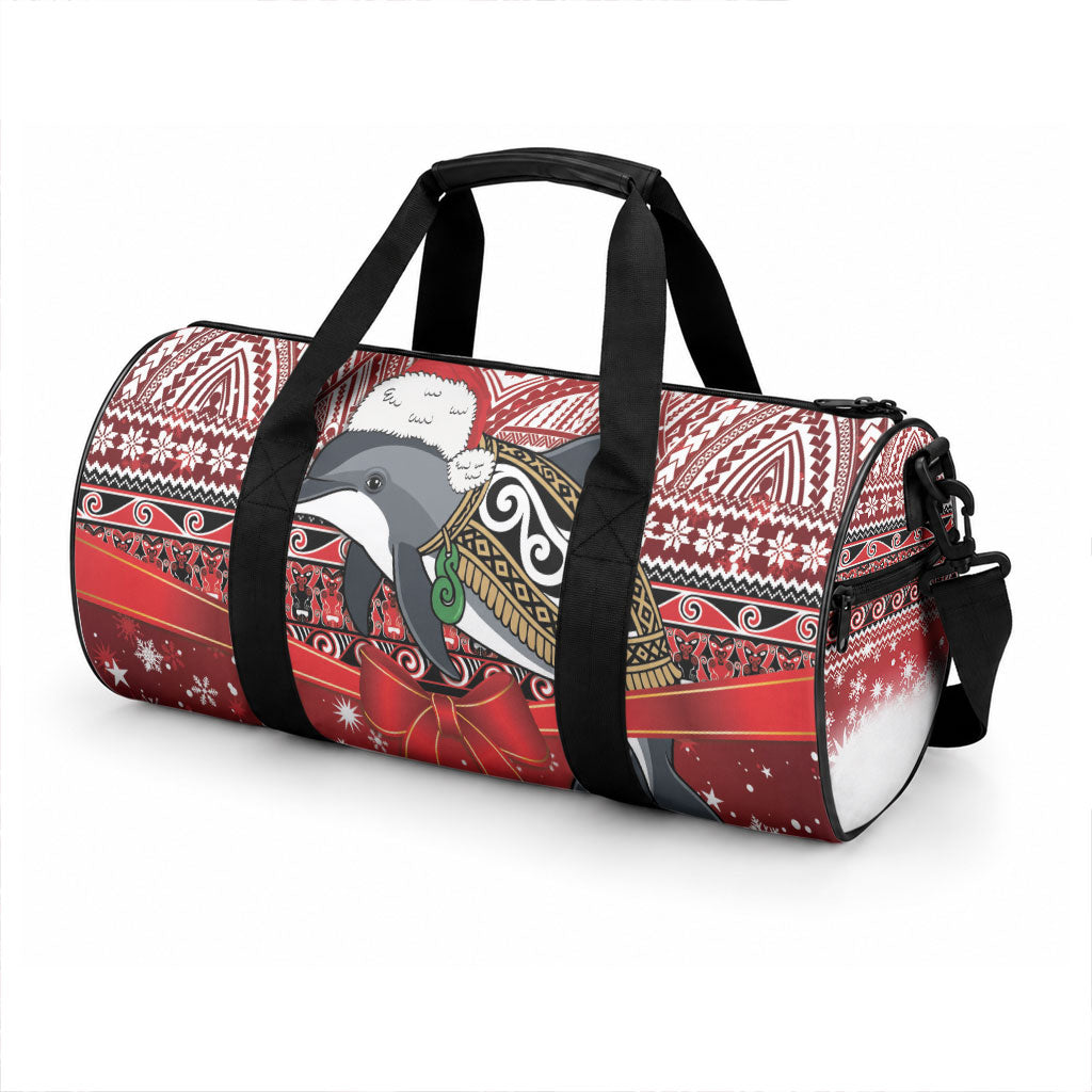 New Zealand Dolphin Terehu Christmas Duffle Bag Maori Inspired Knitted Patterns