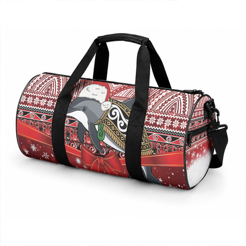 New Zealand Dolphin Terehu Christmas Duffle Bag Maori Inspired Knitted Patterns