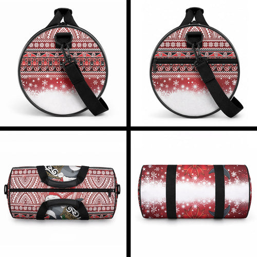 New Zealand Dolphin Terehu Christmas Duffle Bag Maori Inspired Knitted Patterns