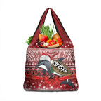 New Zealand Dolphin Terehu Christmas Grocery Bag Maori Inspired Knitted Patterns