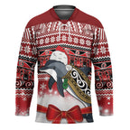 New Zealand Dolphin Terehu Christmas Hockey Jersey Maori Inspired Knitted Patterns