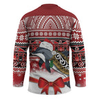 New Zealand Dolphin Terehu Christmas Hockey Jersey Maori Inspired Knitted Patterns