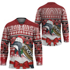 New Zealand Dolphin Terehu Christmas Hockey Jersey Maori Inspired Knitted Patterns
