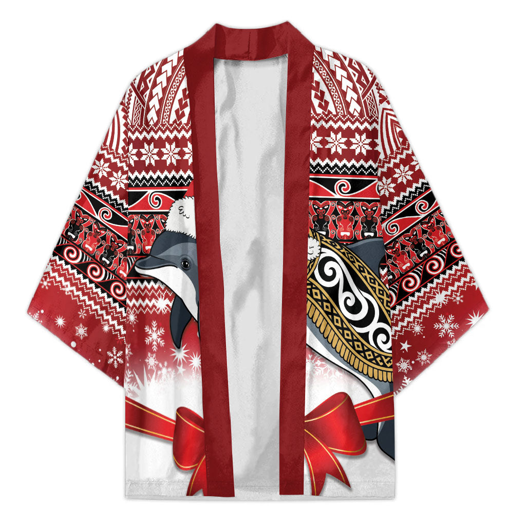 New Zealand Dolphin Terehu Christmas Kimono Maori Inspired Knitted Patterns