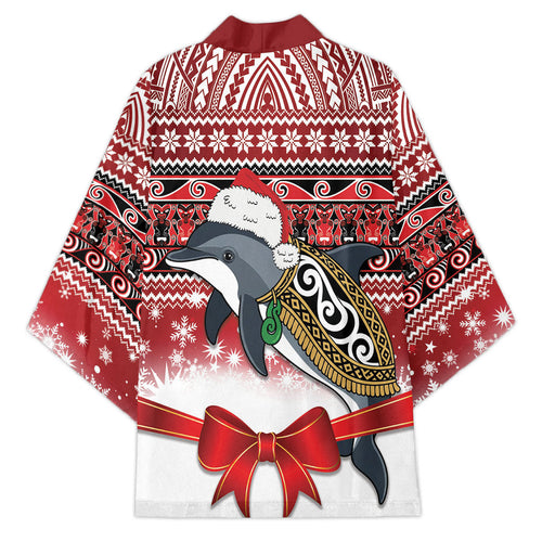 New Zealand Dolphin Terehu Christmas Kimono Maori Inspired Knitted Patterns
