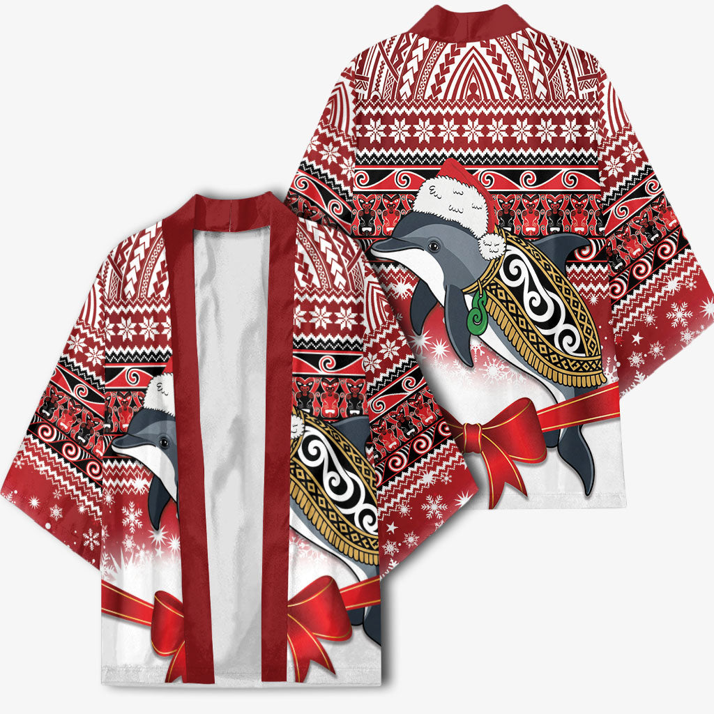 New Zealand Dolphin Terehu Christmas Kimono Maori Inspired Knitted Patterns