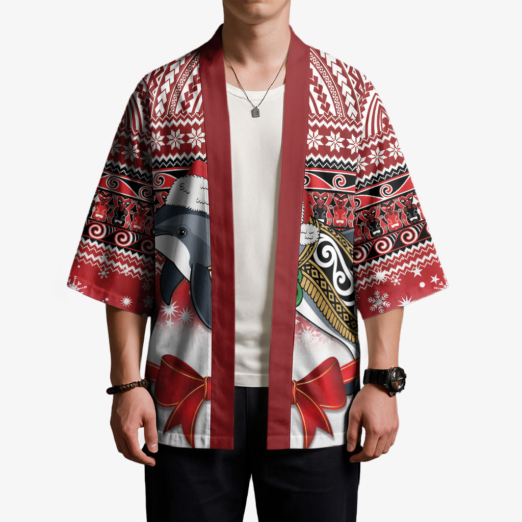 New Zealand Dolphin Terehu Christmas Kimono Maori Inspired Knitted Patterns