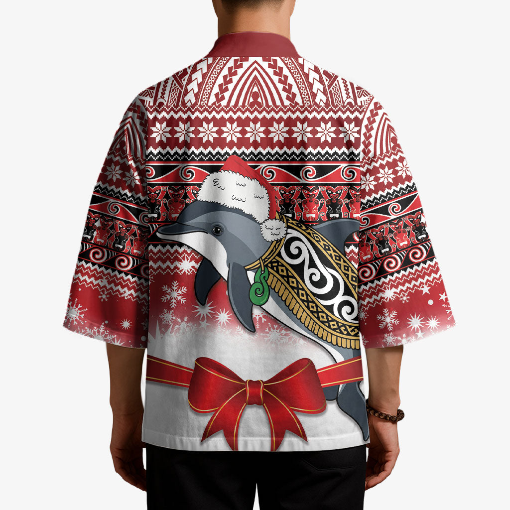 New Zealand Dolphin Terehu Christmas Kimono Maori Inspired Knitted Patterns