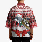 New Zealand Dolphin Terehu Christmas Kimono Maori Inspired Knitted Patterns