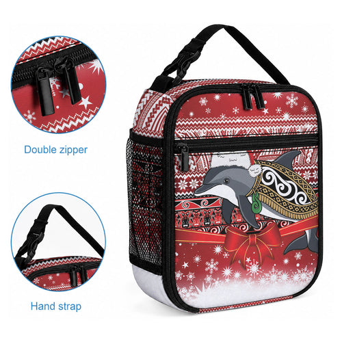 New Zealand Dolphin Terehu Christmas Lunch Bag Maori Inspired Knitted Patterns