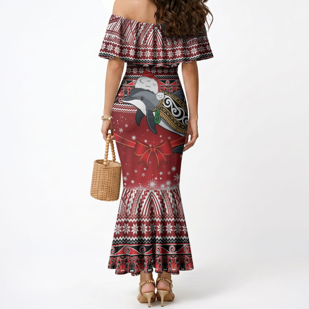 New Zealand Dolphin Terehu Christmas Mermaid Dress Maori Inspired Knitted Patterns