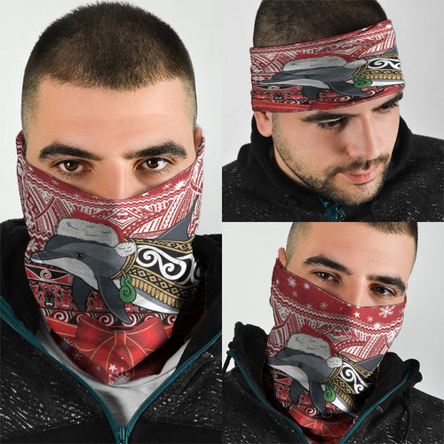 New Zealand Dolphin Terehu Christmas Neck Gaiter Maori Inspired Knitted Patterns