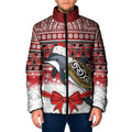 New Zealand Dolphin Terehu Christmas Padded Jacket Maori Inspired Knitted Patterns