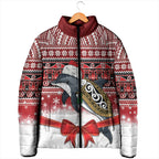 New Zealand Dolphin Terehu Christmas Padded Jacket Maori Inspired Knitted Patterns