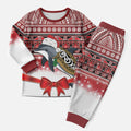 New Zealand Dolphin Terehu Christmas Pajama Set Maori Inspired Knitted Patterns