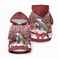 New Zealand Dolphin Terehu Christmas Pet Hoodie Maori Inspired Knitted Patterns