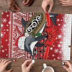 New Zealand Dolphin Terehu Christmas Puzzle Maori Inspired Knitted Patterns