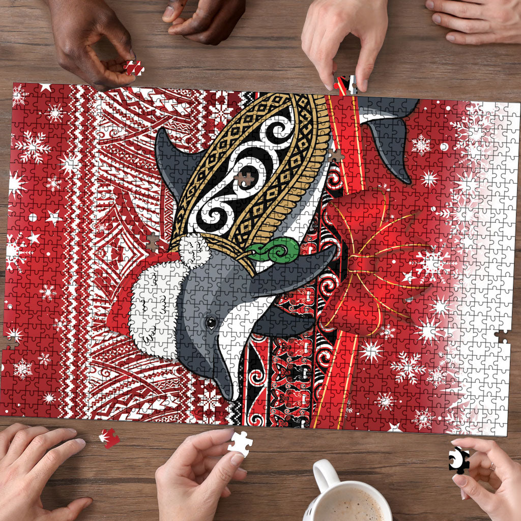 New Zealand Dolphin Terehu Christmas Puzzle Maori Inspired Knitted Patterns