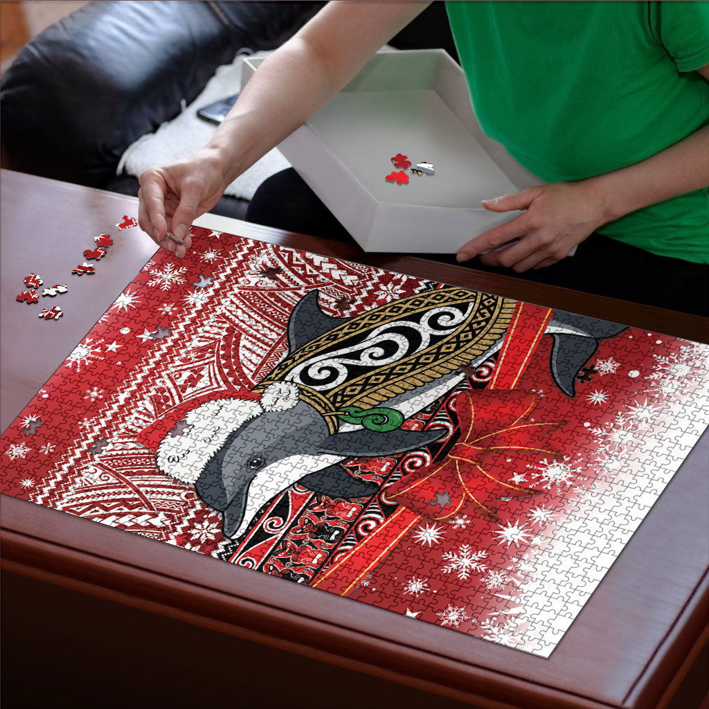 New Zealand Dolphin Terehu Christmas Puzzle Maori Inspired Knitted Patterns