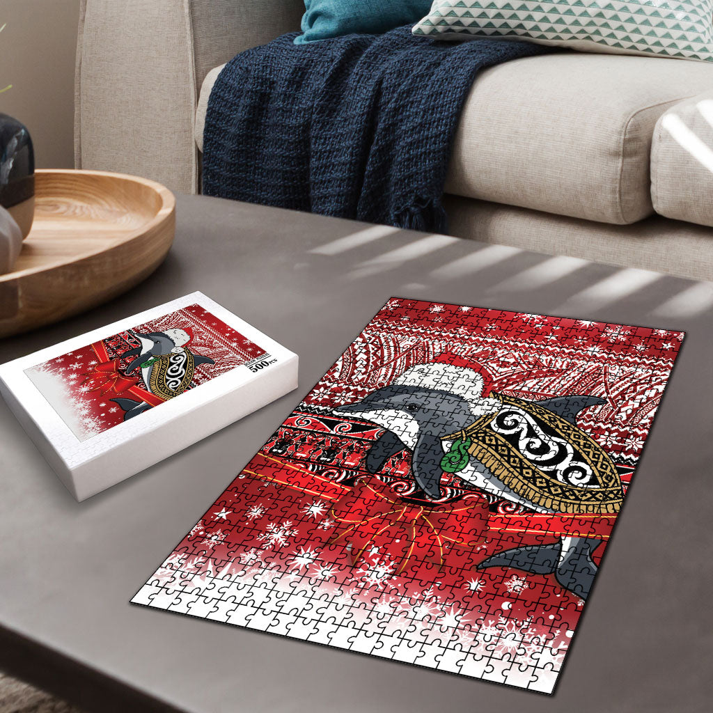 New Zealand Dolphin Terehu Christmas Puzzle Maori Inspired Knitted Patterns