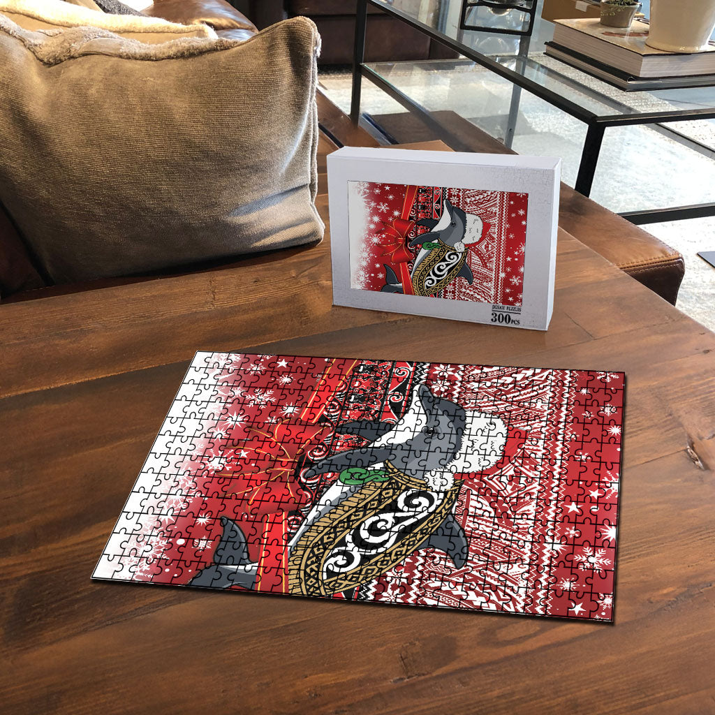 New Zealand Dolphin Terehu Christmas Puzzle Maori Inspired Knitted Patterns