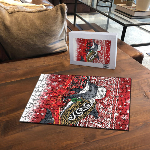 New Zealand Dolphin Terehu Christmas Puzzle Maori Inspired Knitted Patterns