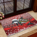 New Zealand Dolphin Terehu Christmas Rubber Doormat Maori Inspired Knitted Patterns